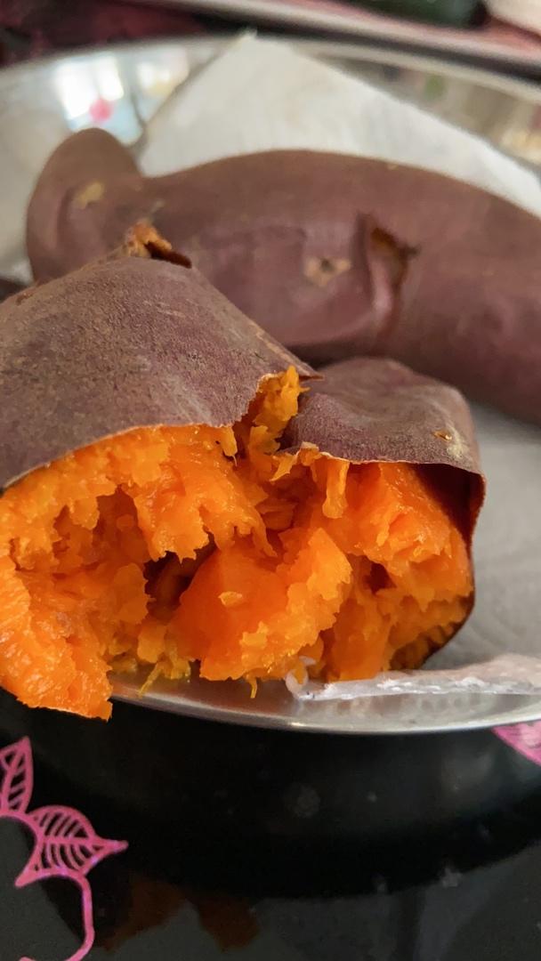 【烤箱版烤红薯】