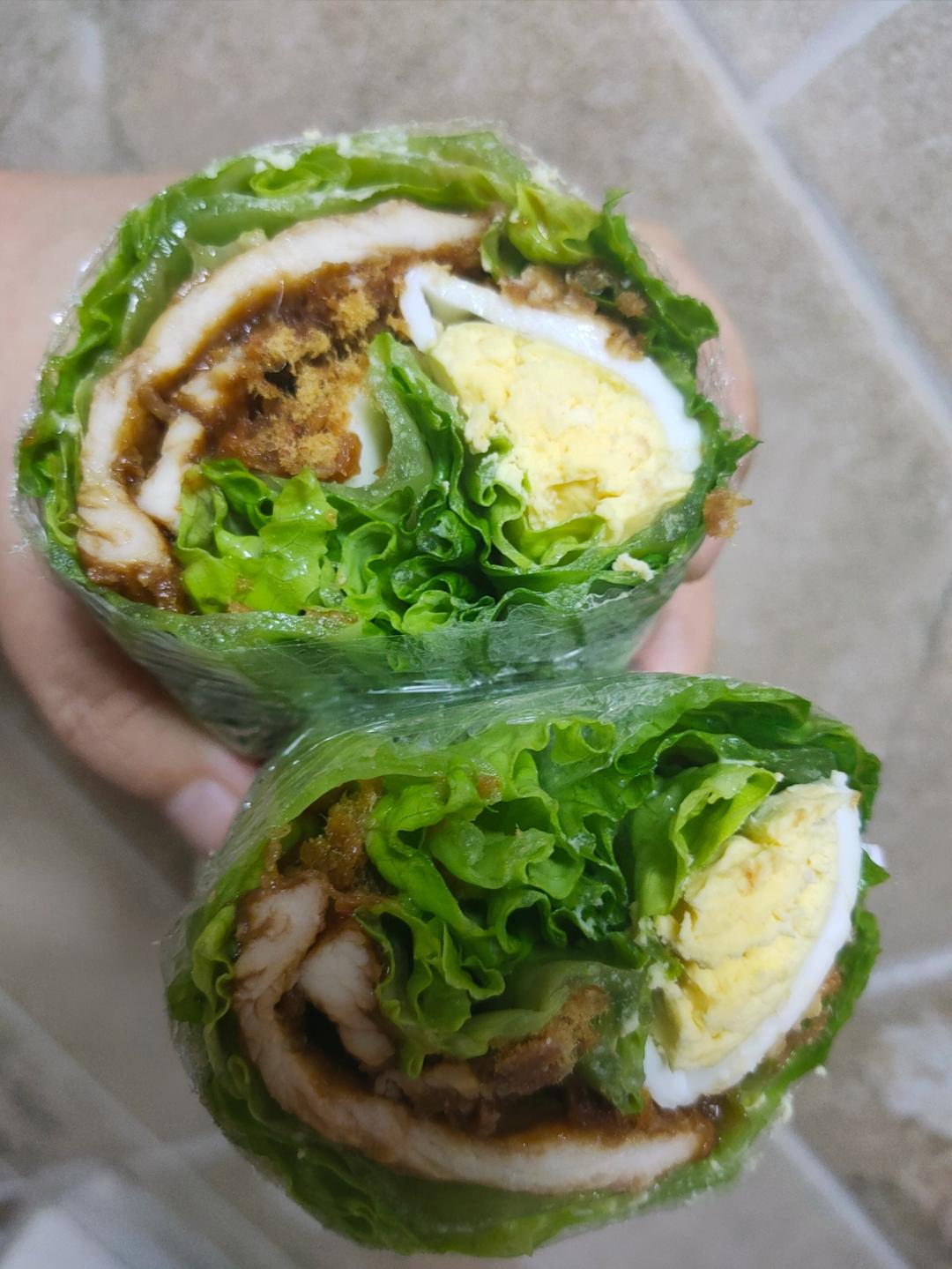 减脂生菜三明治