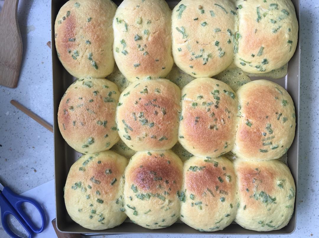 葱香肉松墨西哥面包（波兰种+烫种）