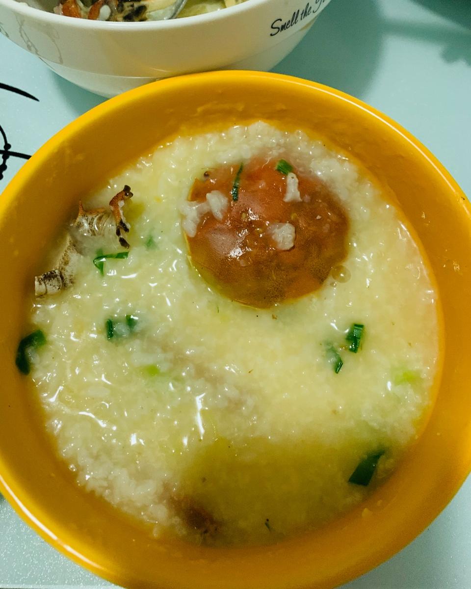 大闸蟹粥