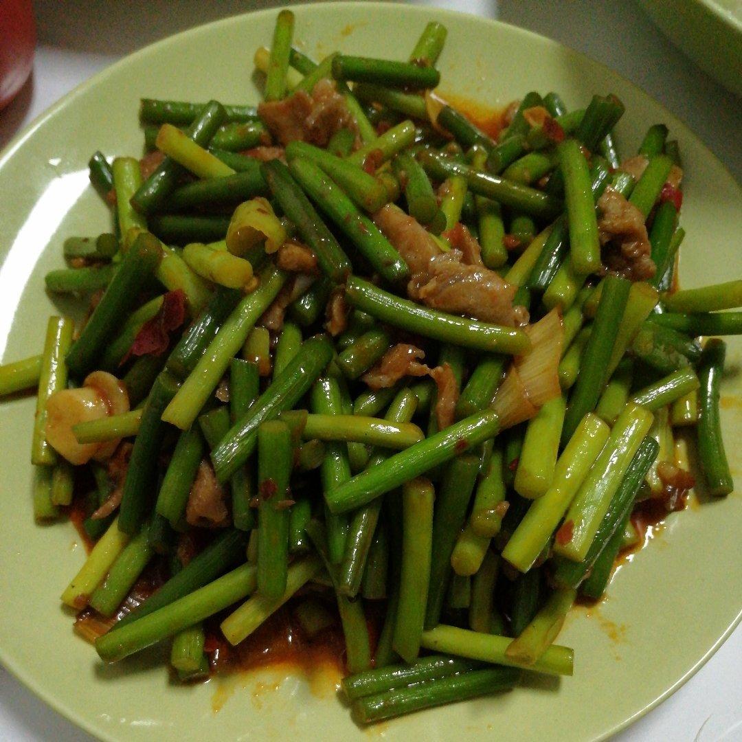 蒜薹炒肉丝