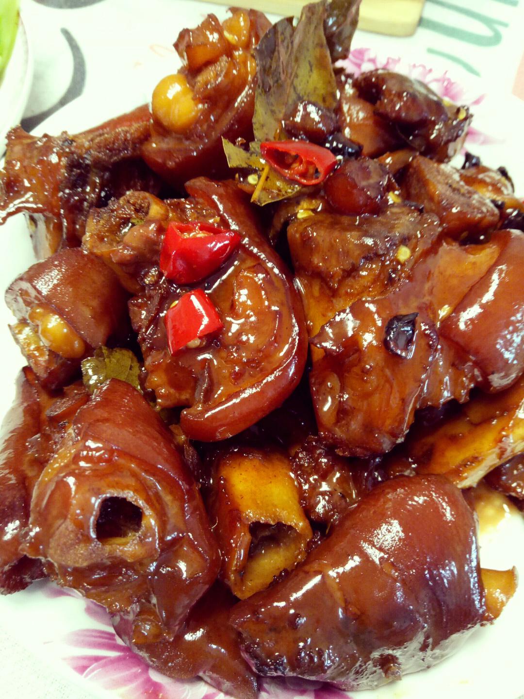 风雅蓝做的红烧猪蹄