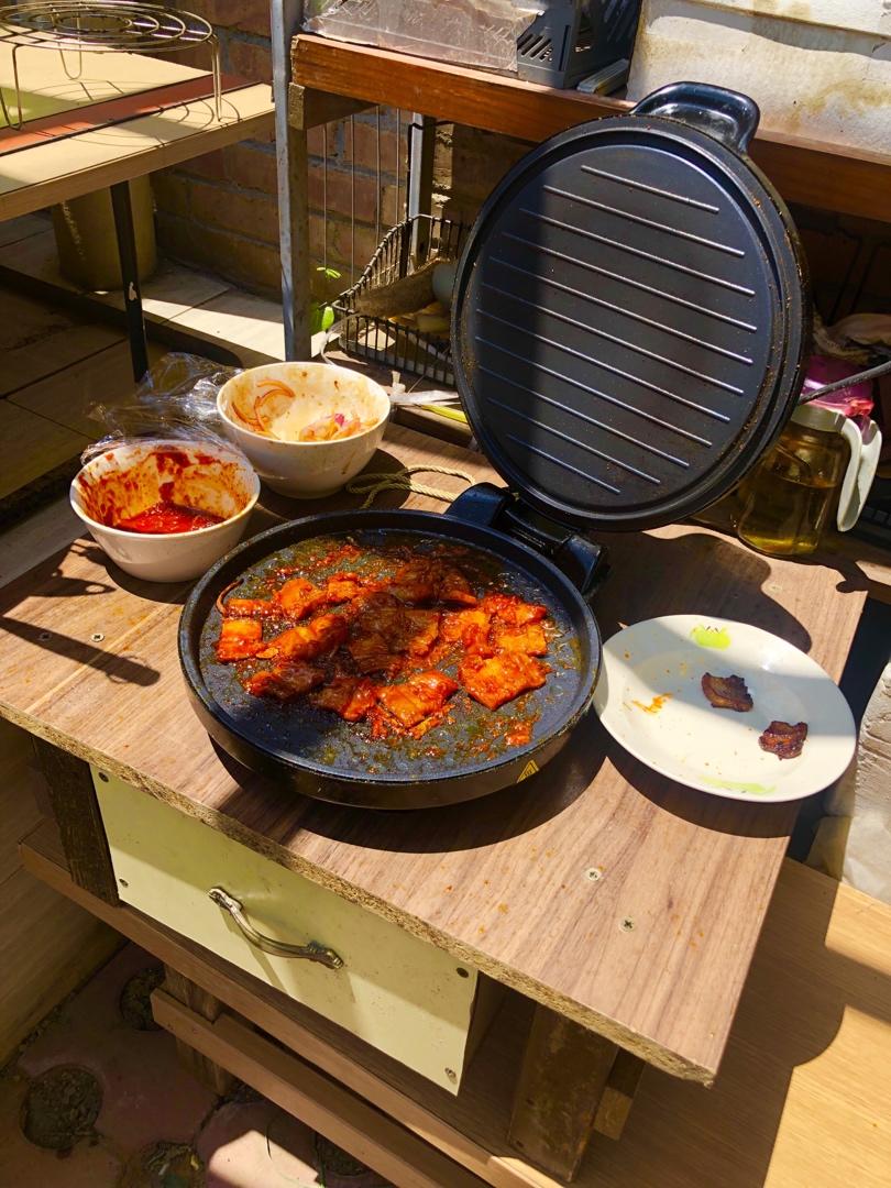 韩式烤肉，辣酱五花肉，减肥人群甚入，辣烤五花肉