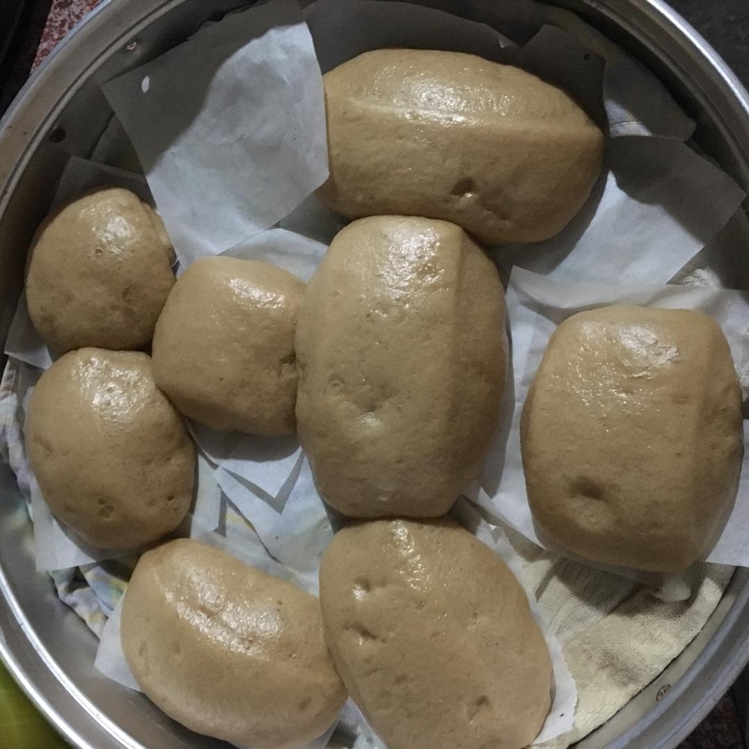 有着面包口感的红糖馒头（一次发酵）