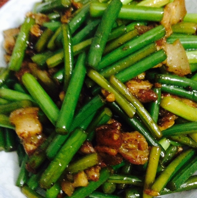 蒜苔炒肉