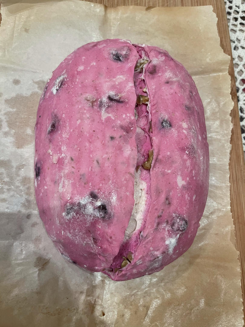 风靡INS的免揉双色开心果双料天然酵母欧包sourdough bread