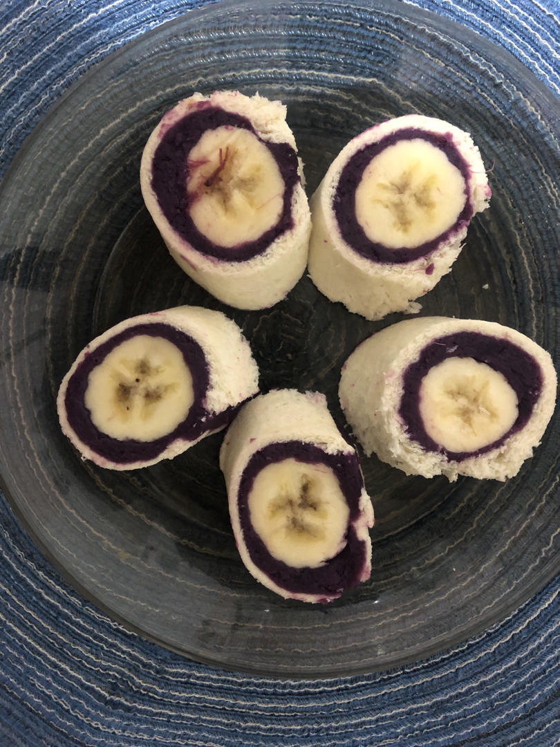 香蕉紫薯卷