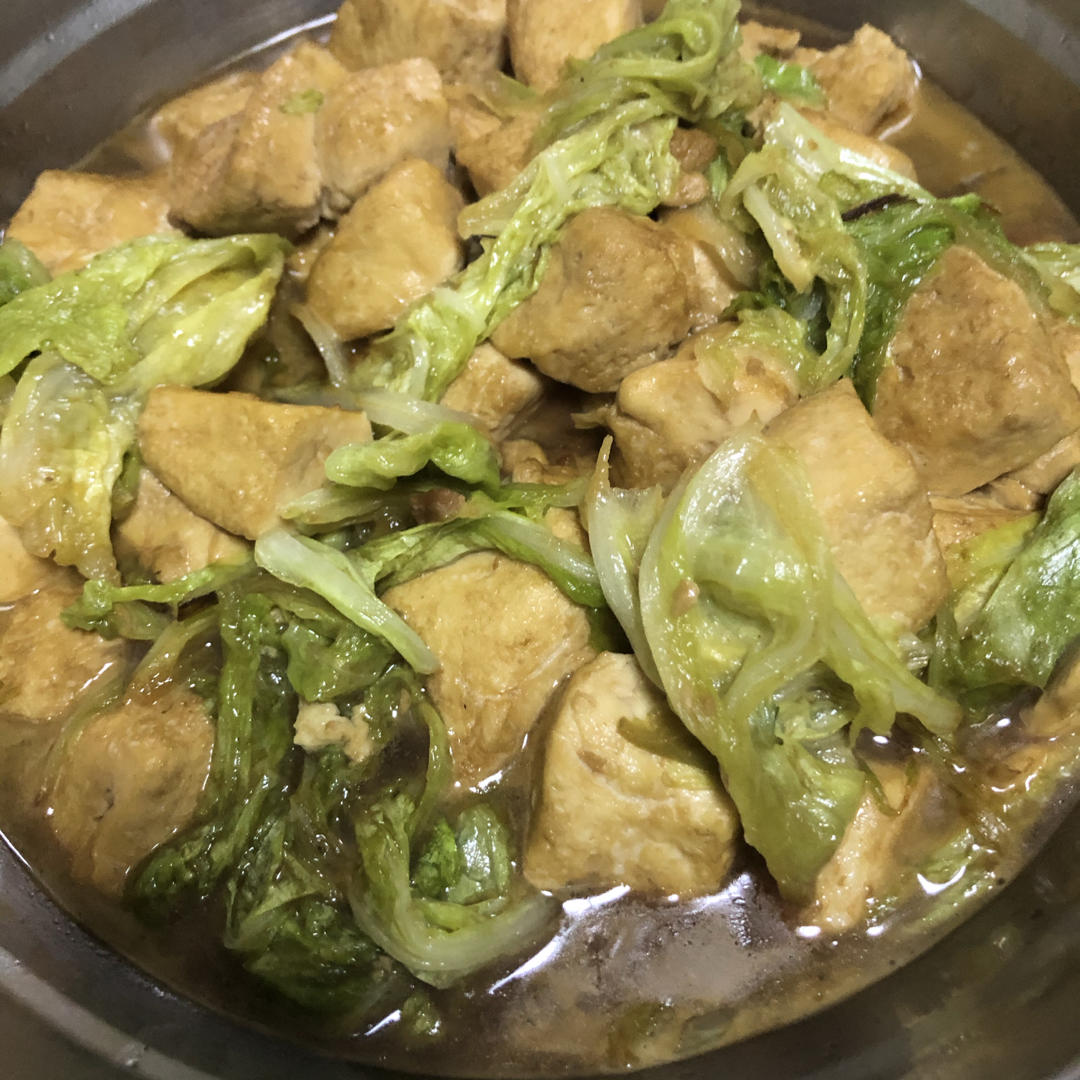 白菜豆腐炖粉条