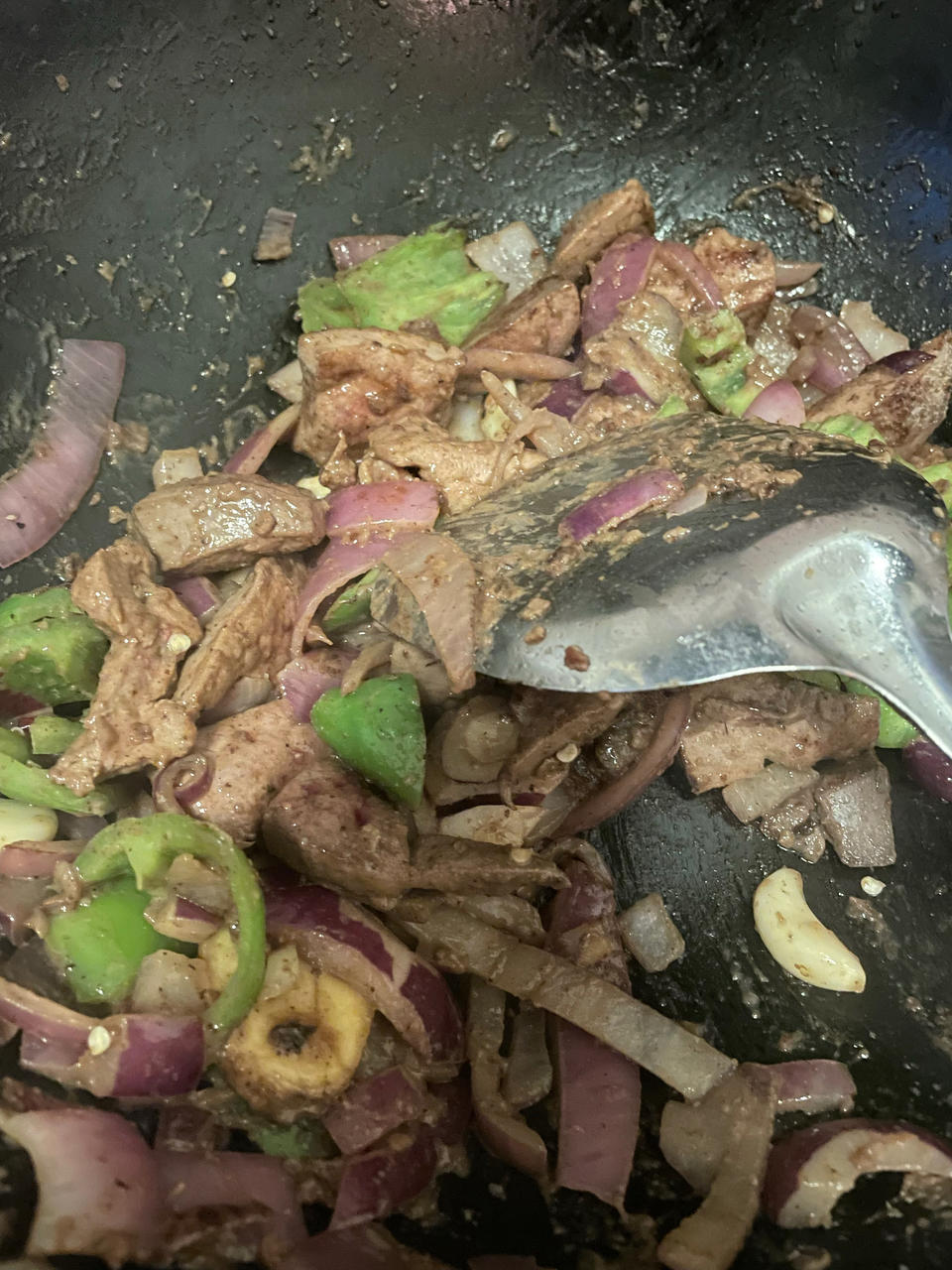 洋葱炒猪肝