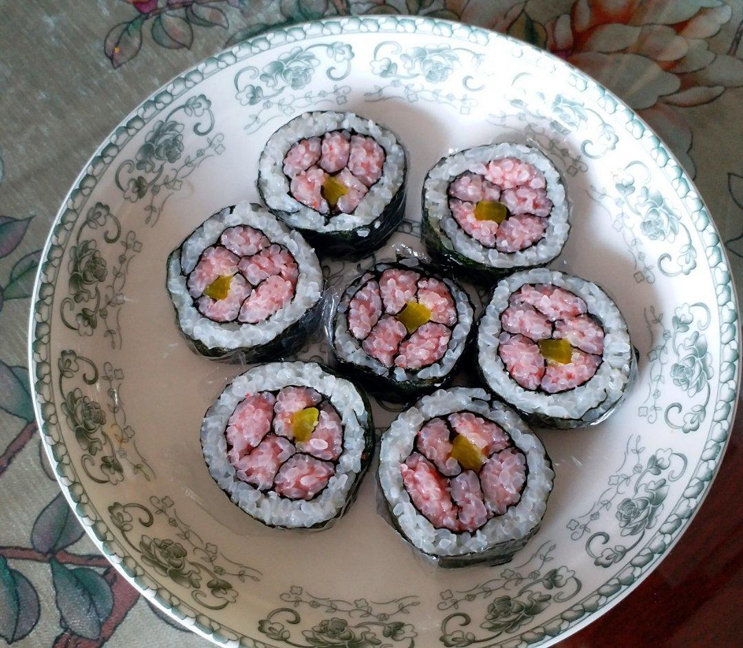 美腻的樱花寿司