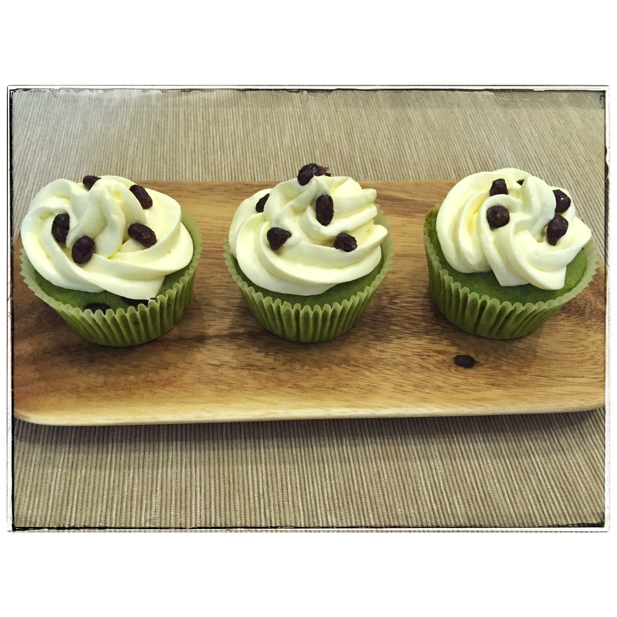 【青山绿水，白云出岫】黑芝麻抹茶双享纸杯蛋糕