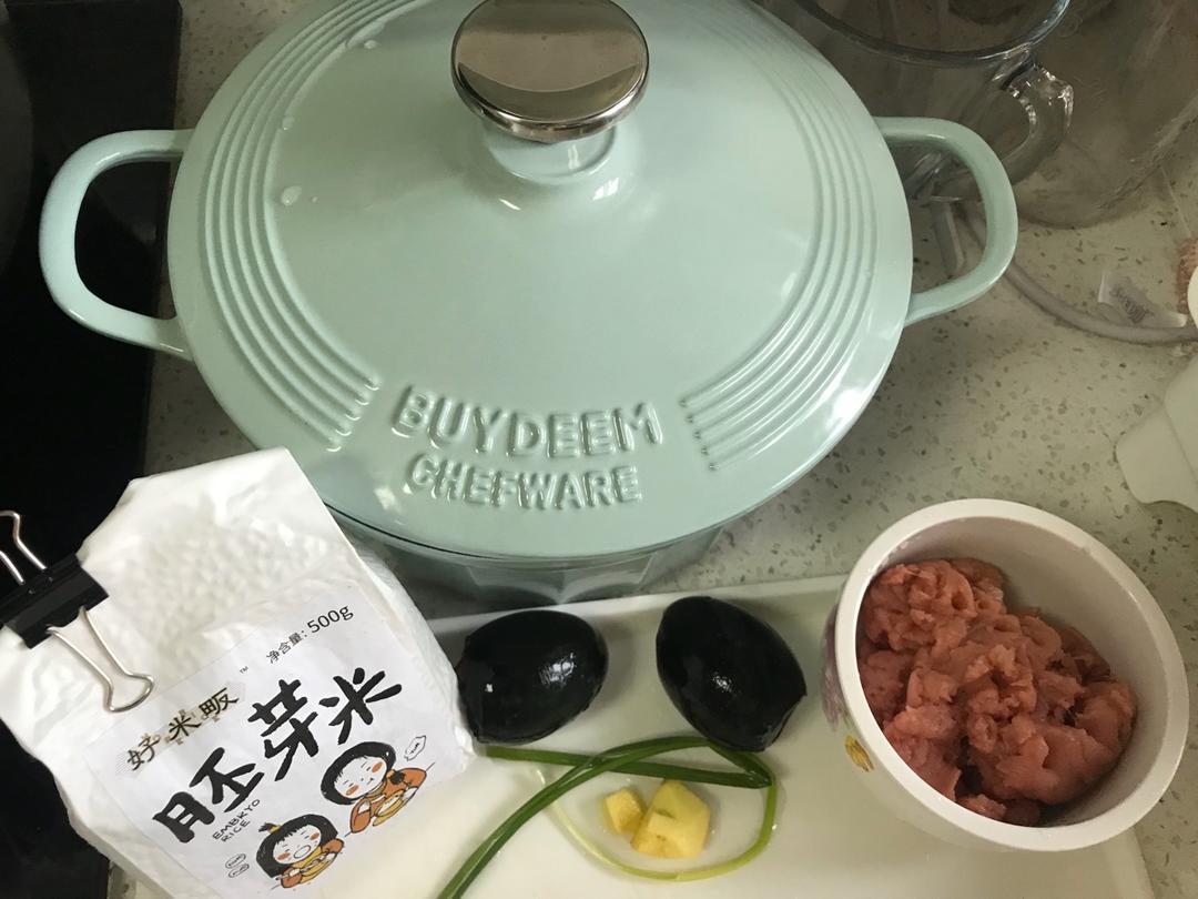 【北鼎珐琅铸铁锅食谱】热乎乎皮蛋瘦肉粥