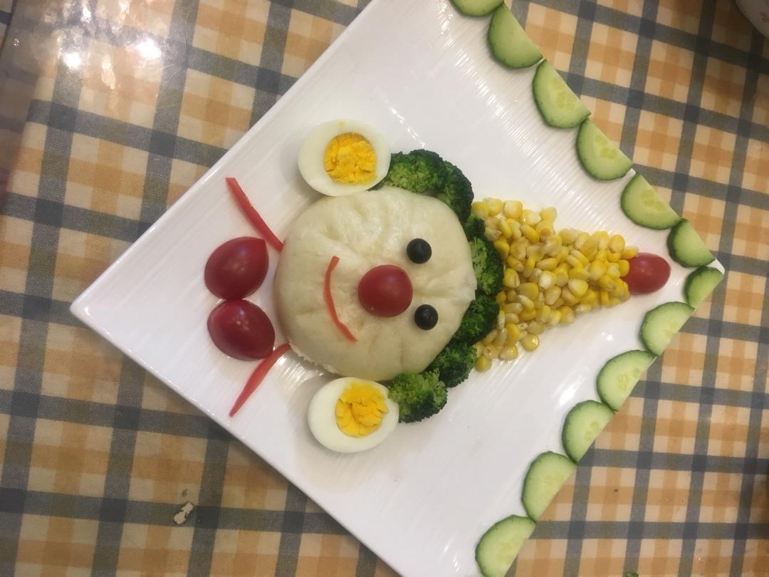 小丑趣味早餐