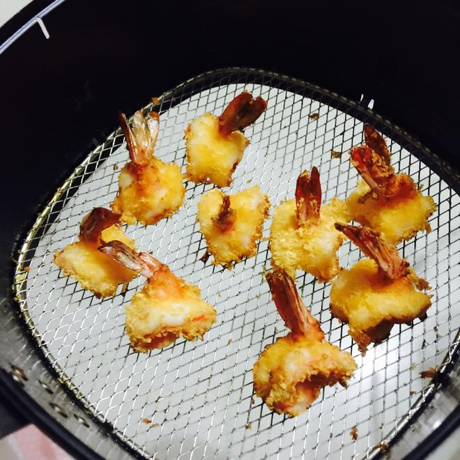 空气炸锅版凤尾虾，超级简单，零厨艺首选的做法