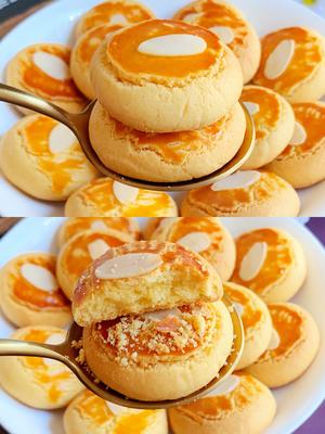 简单零失败的烤箱美食❗️酥脆可口的杏仁奶酥的做法 步骤3