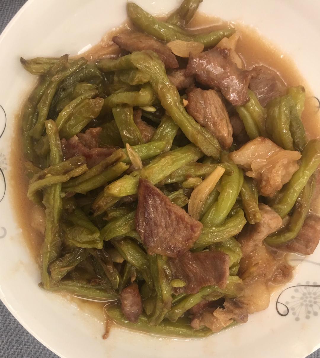 豆角炒肉