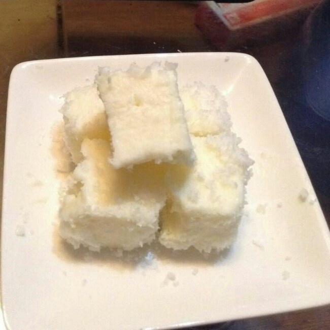 椰蓉牛奶小方