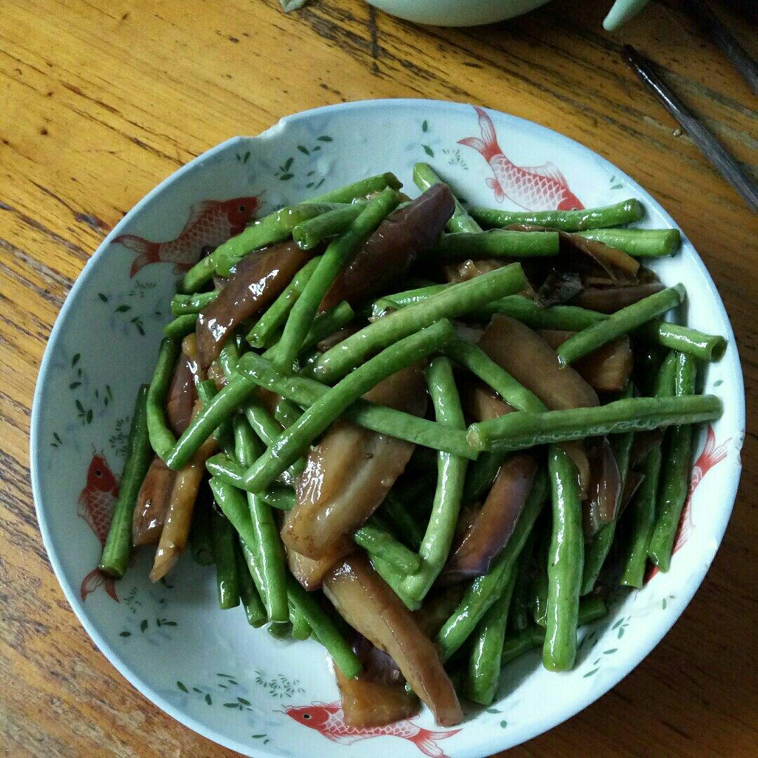 豆角烧茄子