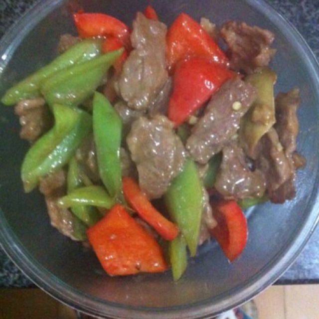 青椒炒牛肉