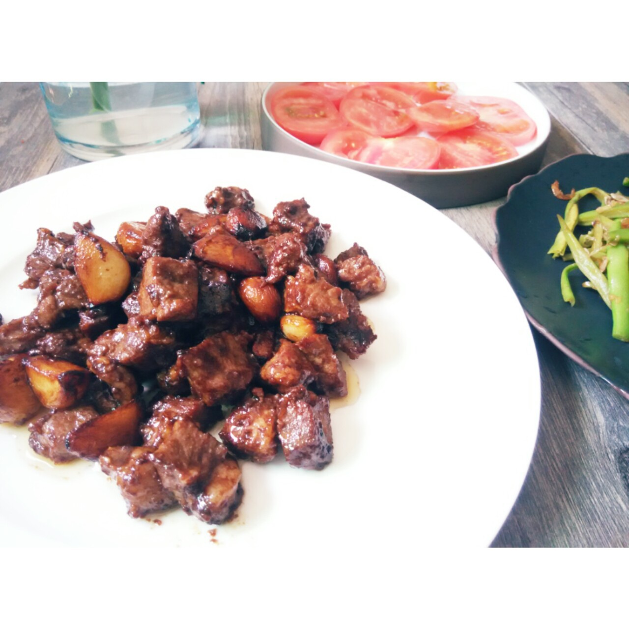 黑蒜子牛肉粒