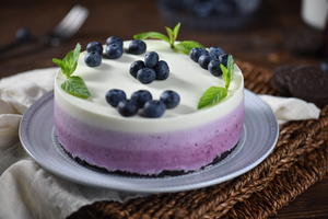 渐变蓝莓冻芝士蛋糕的做法 步骤23