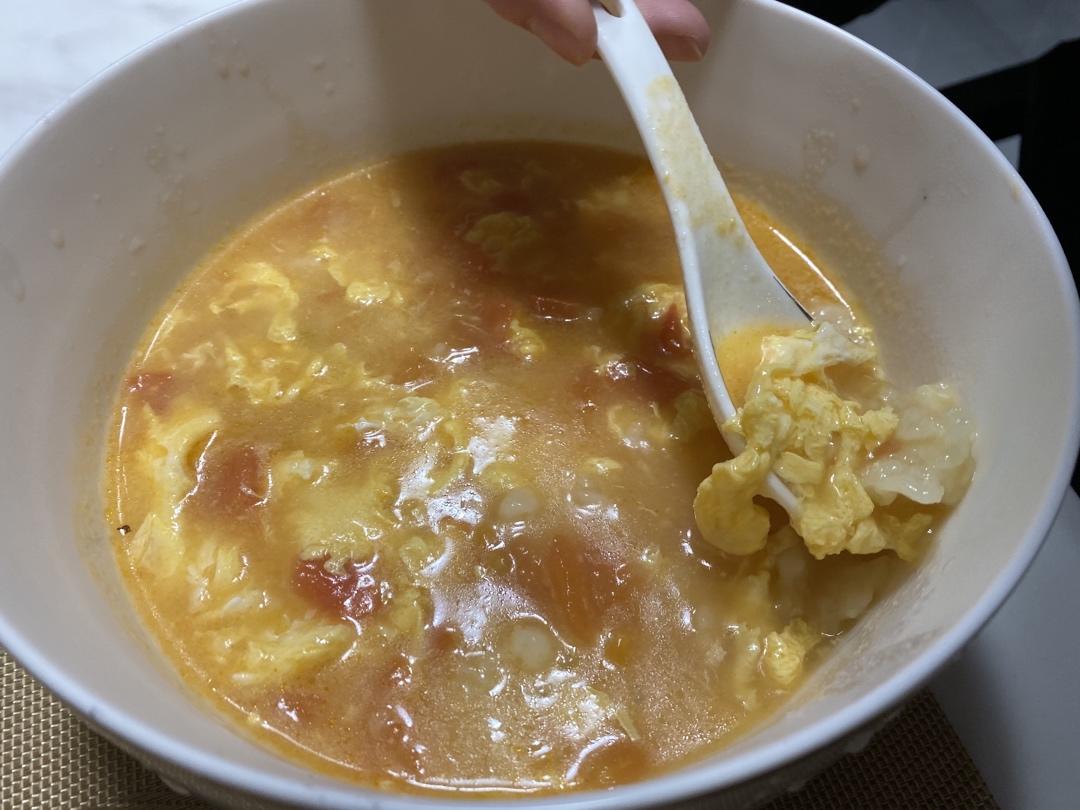 西红柿鸡蛋疙瘩汤