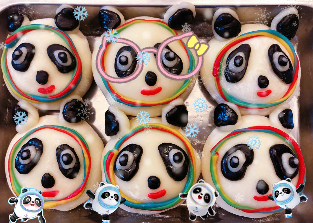 冬奥冰墩墩雪容融汤圆