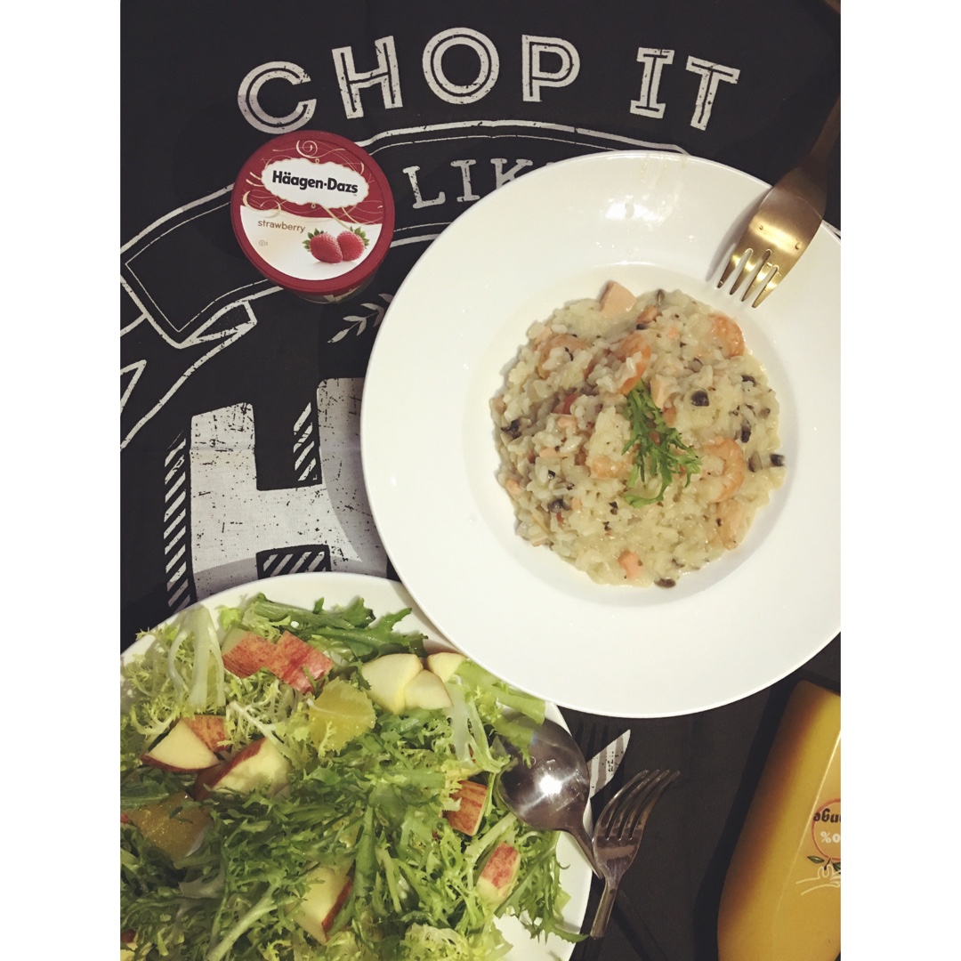 鲍鱼蘑菇意大利烩饭