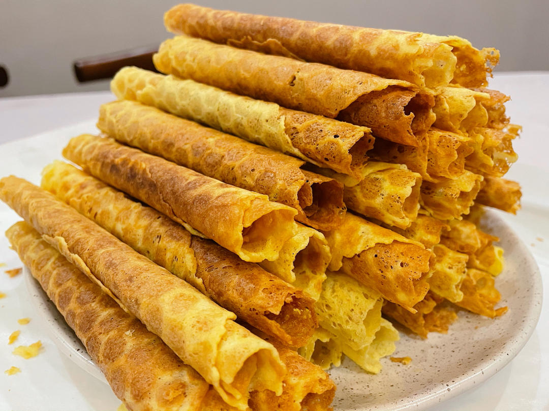 不输美心的酥香蛋卷，真正酥掉渣