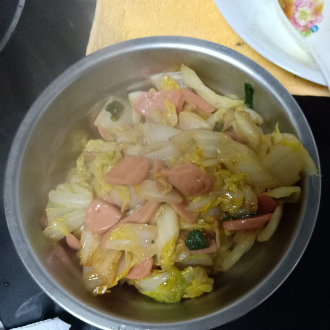 火腿炒白菜