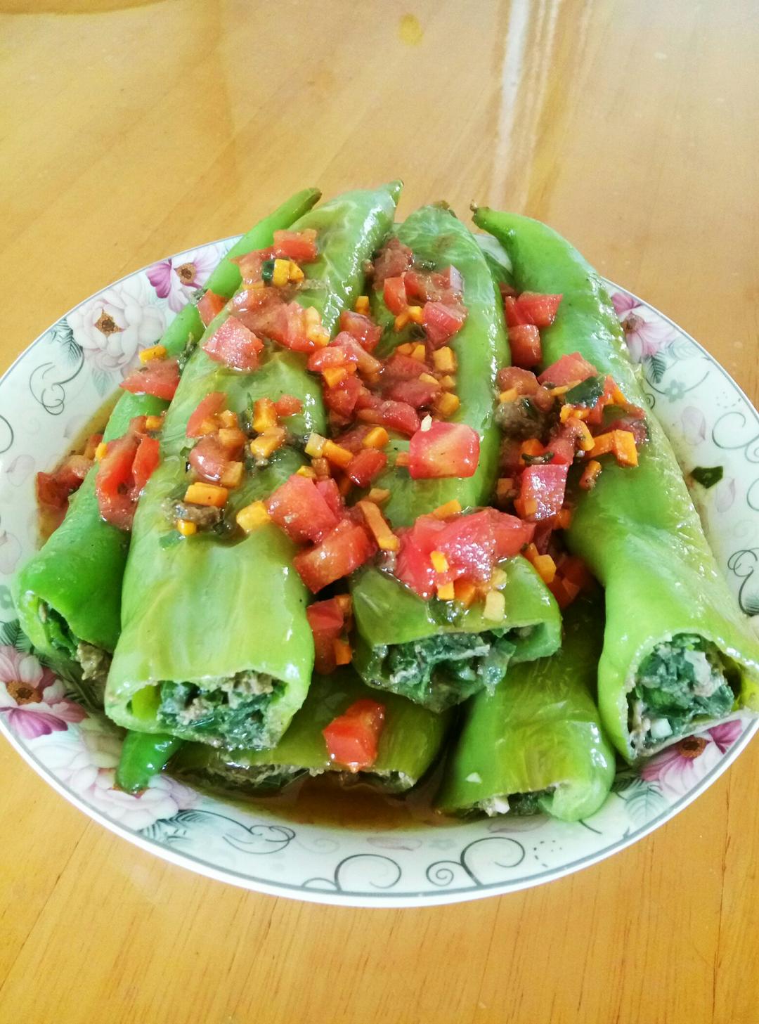 下饭菜肴--青椒酿肉