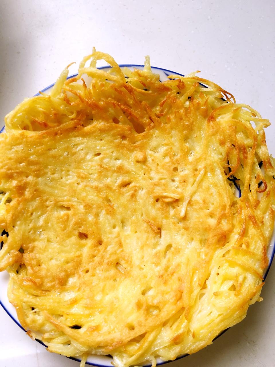 土豆丝鸡蛋饼