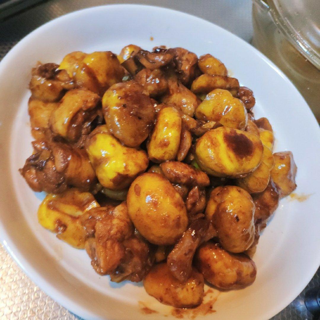 【栗子烧鸡】鸡肉都给你吃，栗子归我~