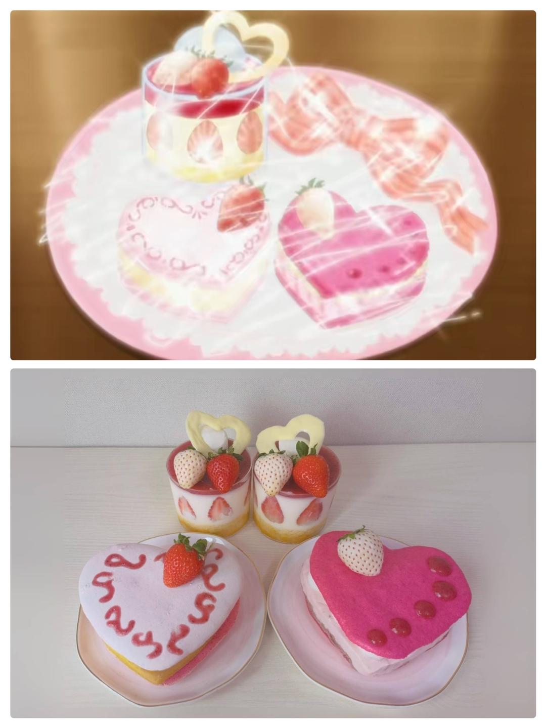 【梦色蛋糕师】恋爱中的心——草莓盘装点心