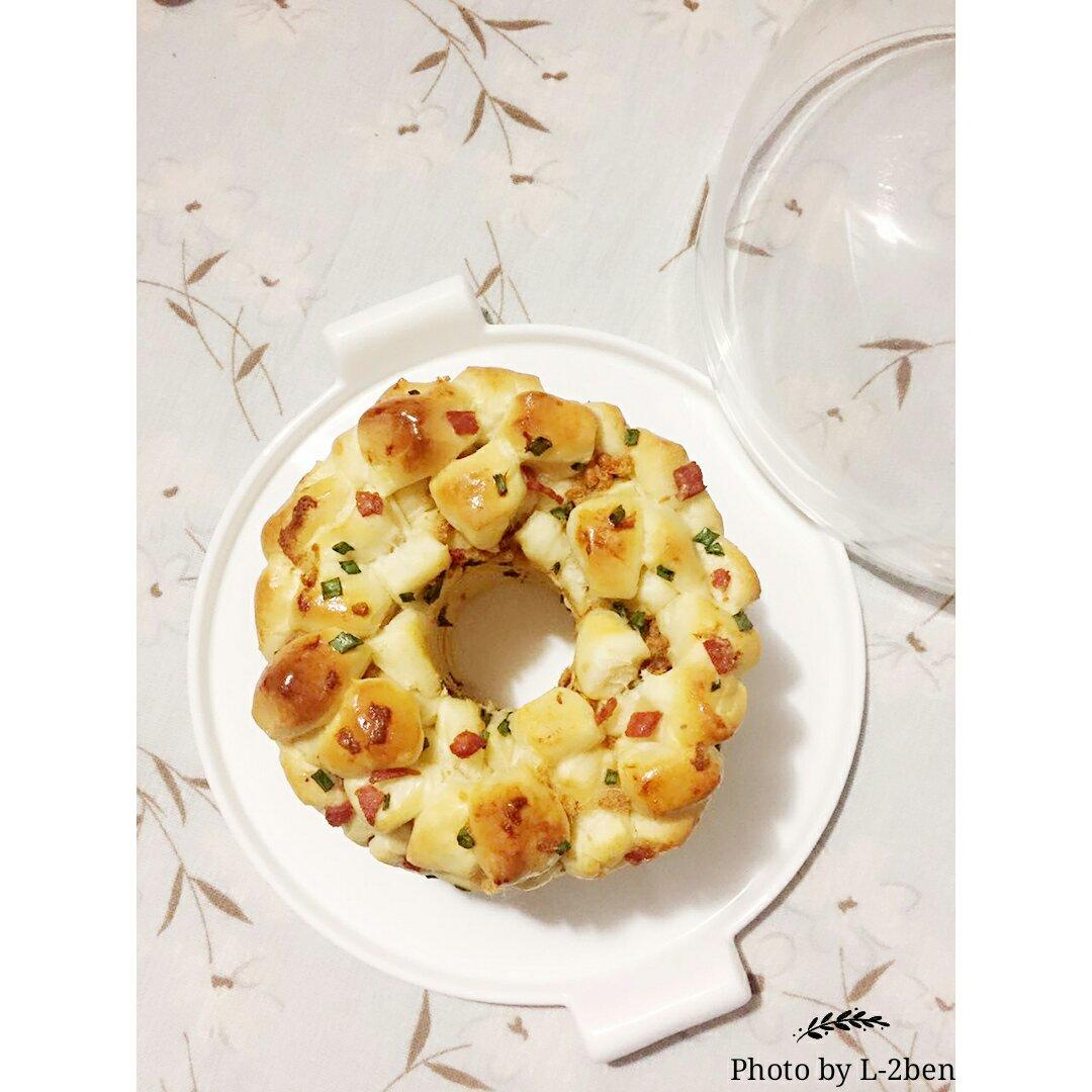 香葱肉松手撕面包