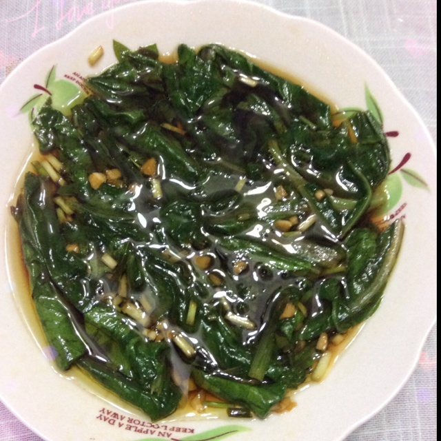 白灼油麦菜