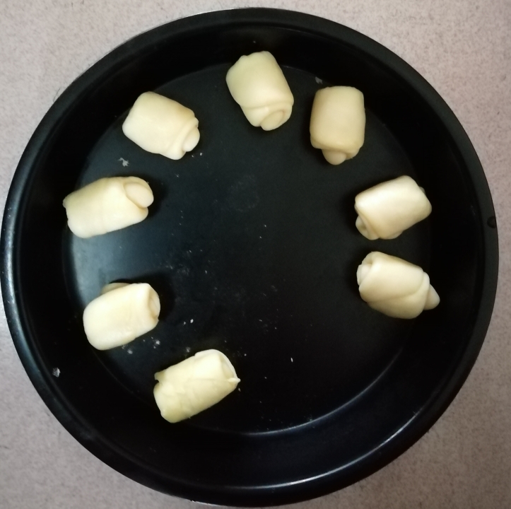 自制奶黄馅老婆饼 (低糖、玉米油版)的做法 步骤9