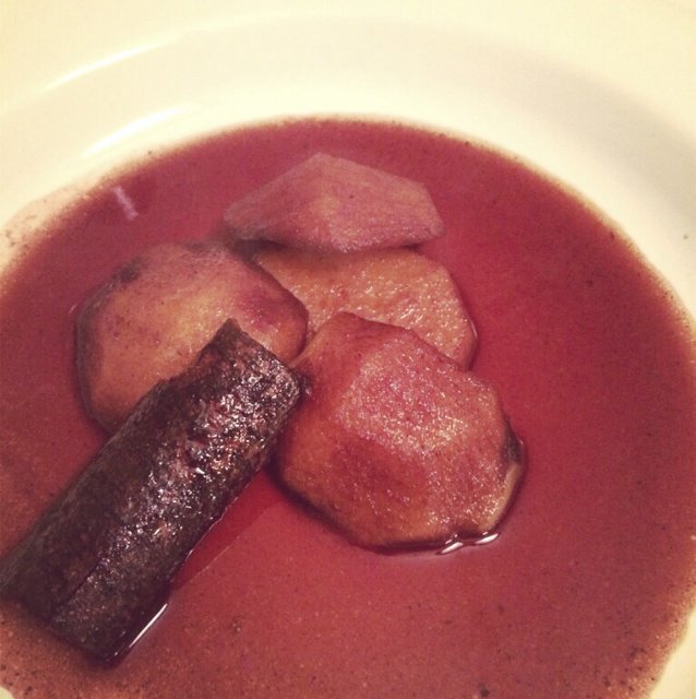 法式小甜点：红酒糖煮蜜桃