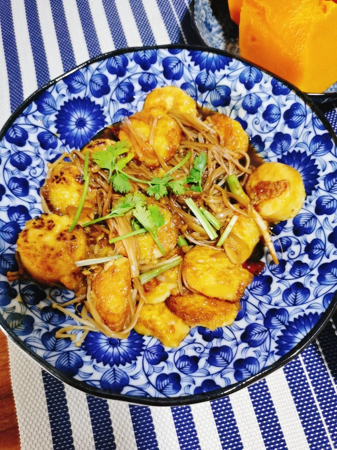 超级下饭菜--金针菇日本豆腐