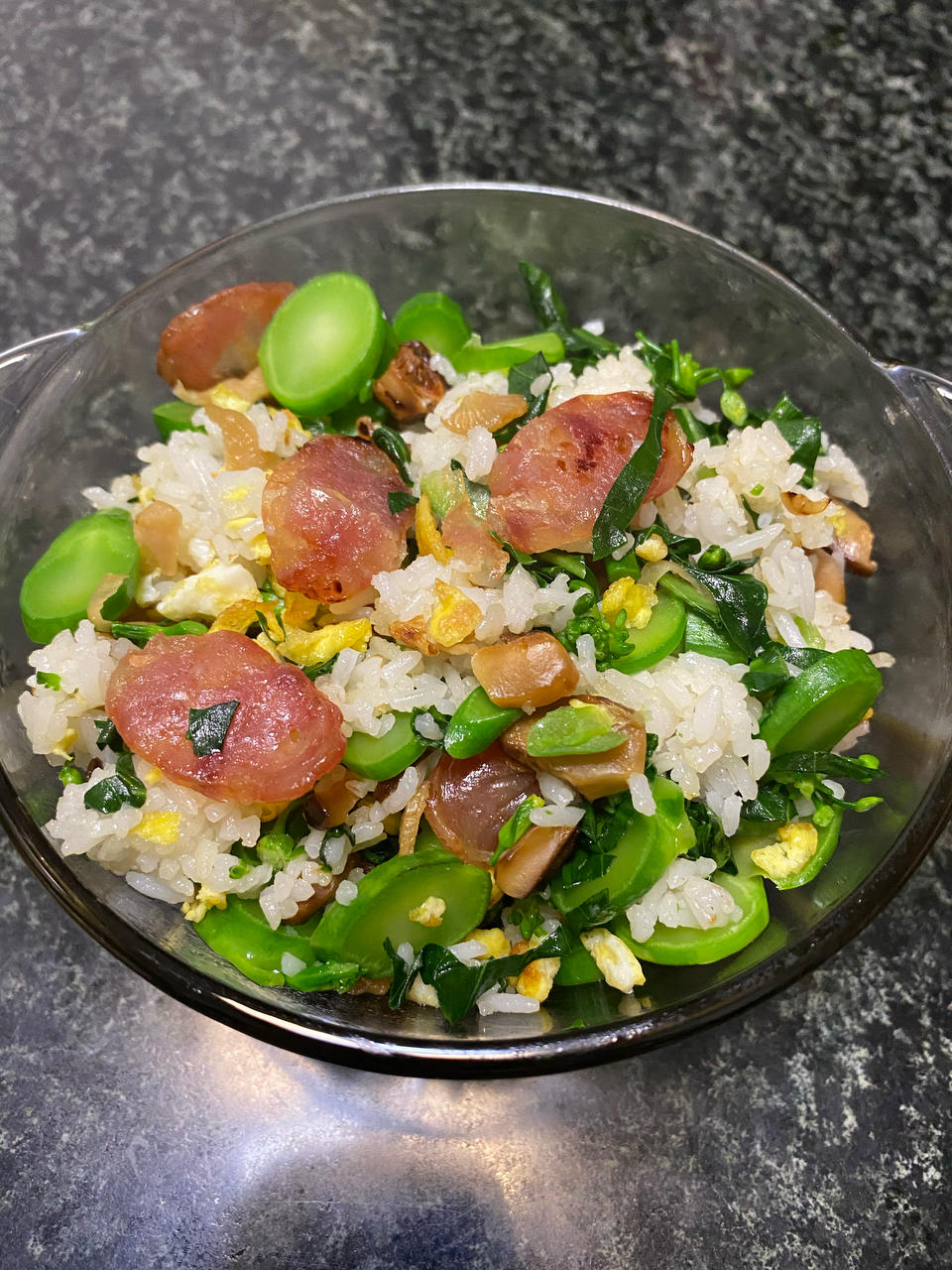 芥蓝炒饭（上班族必备）