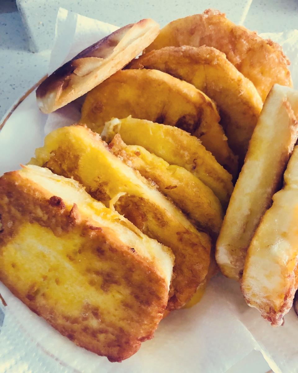 蛋液炸馒头片