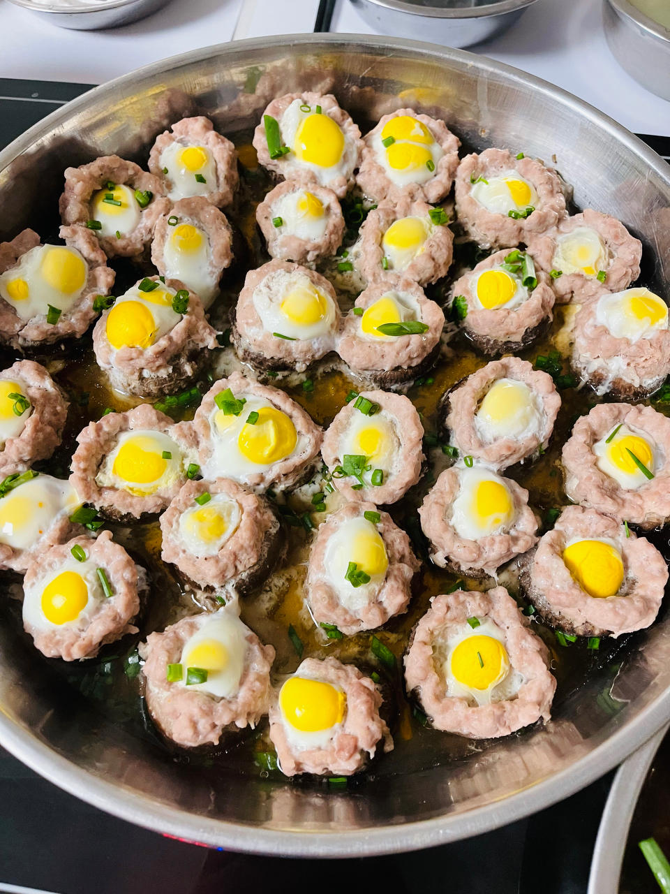 香菇肉末蒸鹌鹑蛋