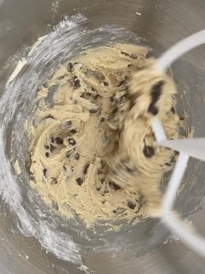 巧克力豆椰子粉曲奇 -香脆可口 可甜可咸的做法 步骤3
