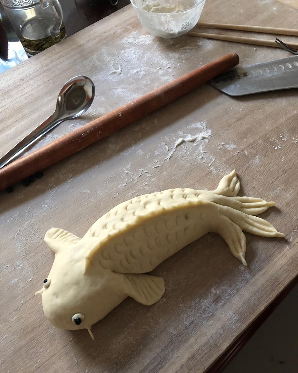 鱼造型花样馒头