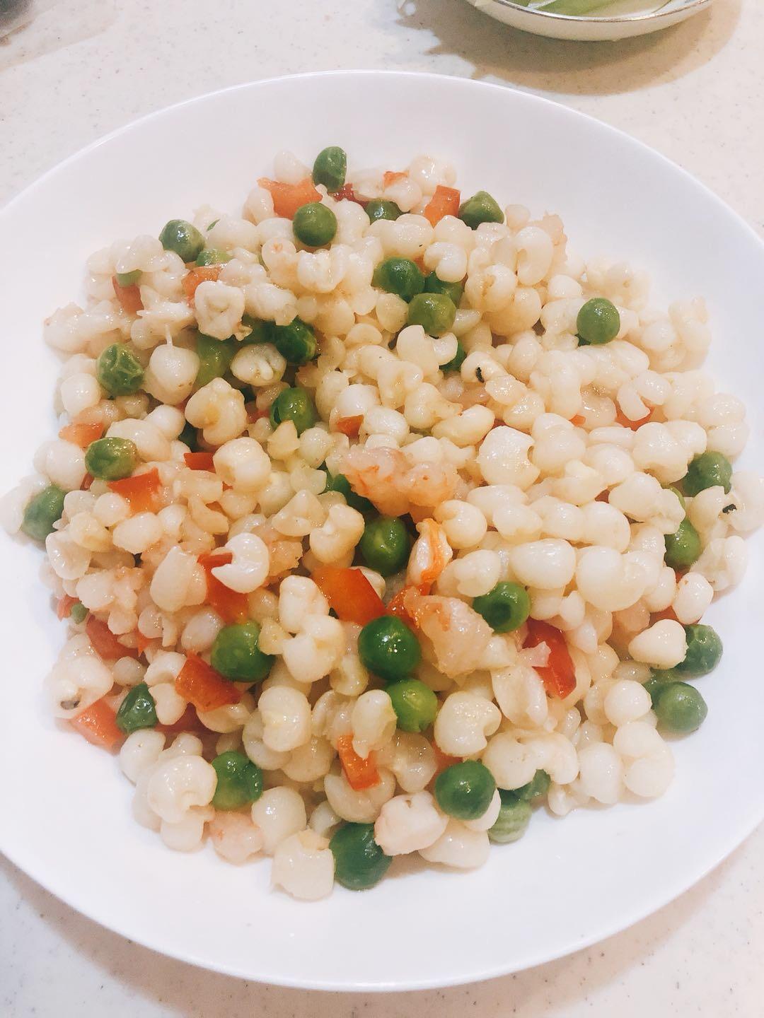 手机用户96039236做的虾仁青豆雪芽食材包操作说明