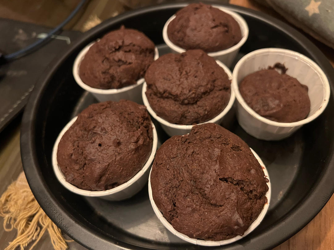 在家做巧克力蘑菇头麦芬蛋糕🍫