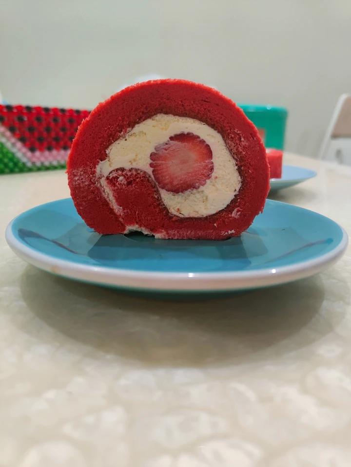 红丝绒蛋糕卷