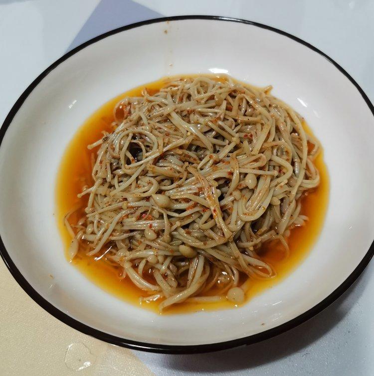 2块5一袋的红油金针菇，学会了自己做，超香