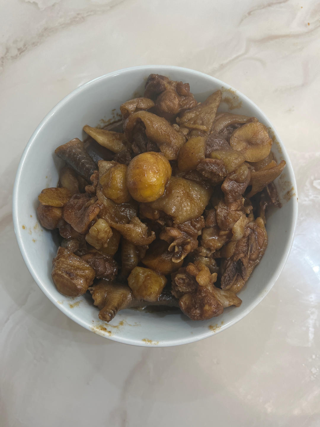 超简单栗子烧鸡（黄焖鸡的味道！