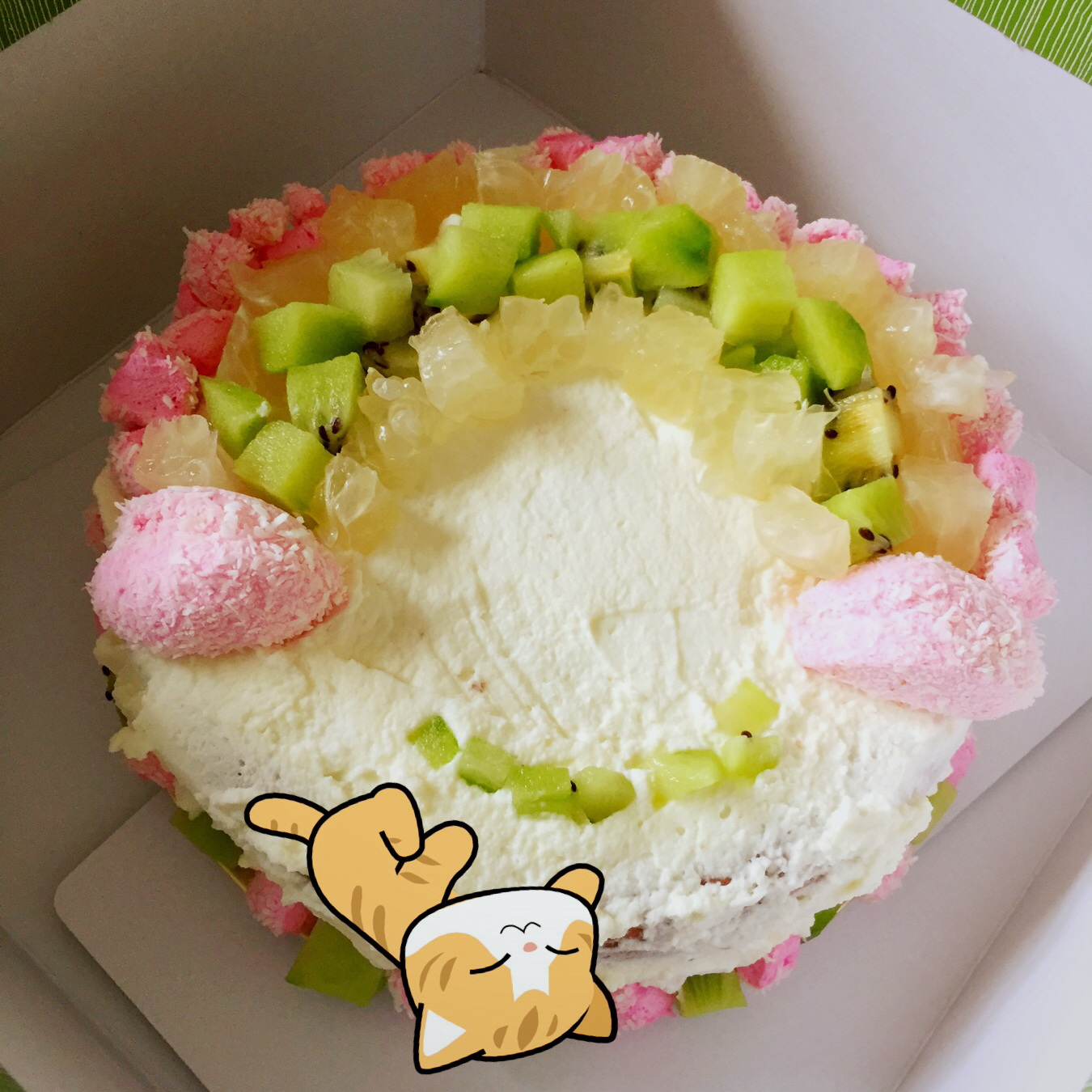 详细的裱花教程--彩虹蛋糕